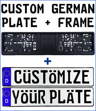 Custom German License Plate Frame Customize Your Plate