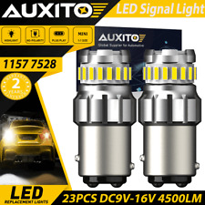 Auxito 1157 2057 Led Turn Signal Brake Reverse Parking Light Bulb White Canbus