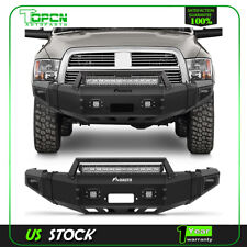 For 2010-2018 Dodge Ram 2500 3500 Front Bumper W D-ring Winch Plate Kits