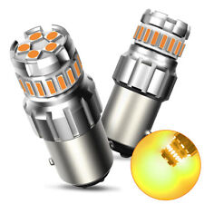 1157 Led Amber Yellow Front Rear Turn Signal Parking Drl High Power Light Bulbs