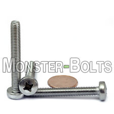 Qty - 500 M6 X 45mm Din 7985a Phillips Pan Machine Screw A2 Stainless Steel