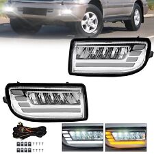 Pair For 1998-2007 Toyota Land Cruiser 100 Lc100 Led Fog Lights Lamps With Drl