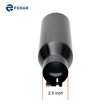 Fedar Truck Exhaust Tip 2.5 Inlet 4 Outlet 15 Long Rolled End Angle Cut