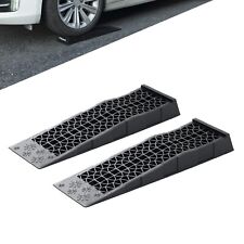 Donext Ramps Low Profile Plastic Car Service Ramps 3 Ton Truck Vehicle - 2 Pack