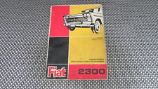 110.453 Catalog Spare Parts For Fiat 2300 1 Edition