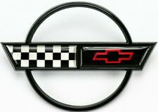 1991 - 1996 Corvette Fuel Gas Door Lid Emblem Cross Crossed Flags Badge C4 New