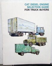 1973 Caterpillar Diesel Engine Selection Guide For Truck Buyers Ford Gmc Mack Ih