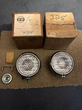 Vintage Do-ray 12v 525 Nos Nors Fog Driving Lights Wg.e. Bulbs Pr. Chicago Usa