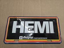 Hemi Mopar Performance Engine Motor Metal Vanity Novelty License Plate Tag Logo