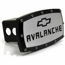 Chevrolet Avalanche Billet 2 Tow Hitch Cover Plug Engraved Billet Black Coated