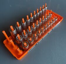 Gearwrench 14 Sae 6pt Socket Sets 80303 Shallow 30305s Mid 80305 Deep W Tray