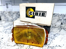 Cibie Type 175 Vintage Amber Fog Concave Lens Units Pair Made In Spain Nos