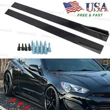 78.7in Carbon Fiber Side Skirt Extension Lower Lip For Hyundai Genesis Coupe