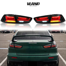 Vland Led Tail Lights For Mitsubishi Lancer 2008-2017 Evo X With Smoked Lens