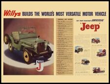1946 Jeep Universal - Worlds Most Versatile Metal Sign 9x12 Free Shipping