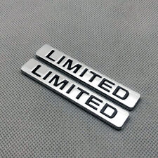 2pcs Chrome Door Fender Limited Metal Badge Logo Rear Trunk Emblem Sticker Decal