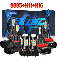 For Jeep Compass 2011-2013 Led Headlight Highlow Beam Fog Light Bulbs Kit 6pcs