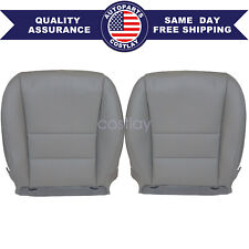 Both Side Bottom Replacement Leather Seat Cover For 03-07 Honda Accord 4dr Gray
