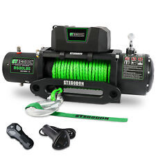 Stegodon 9500lbs Electric Winch 12v Synthetic Rope Towing Truck Off-road
