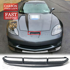 For Corvette C6 Z06 Zr1 2006-13 Carbon Fiber Front Bumper Upper Vent Grille Hood