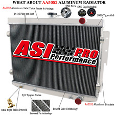 Asi 3 Row Aluminum Radiator For 73-78 Dodge Charger Mopar 7.2l V8 440 Big Block