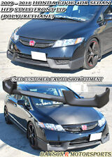 Fits 09-11 Honda Civic 4 Door Sedan Hf Style Front Bumper Lip Urethane