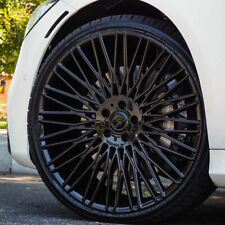 22 Forgiato Tecnica S3 Black Forged Concave Wheels Rims Fit Benz S500 S580 S63