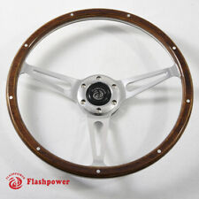 13 Classic Riveted Wooden Steering Wheel Restoration Mustang Shelby Ac Cobra