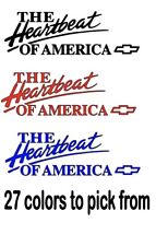 Heartbeat Of America Vinyl Decal Sticker You Pick Color
