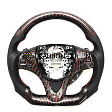 Red Carbon Fiber Steering Wheel For Acura Tlx Black Leather 2015 - 2020 Years