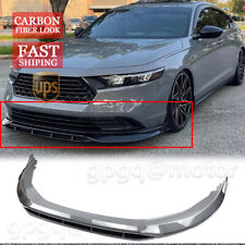 For Honda Accord 2023-2024 Carbon V1 Style Double Deck Front Bumper Lip Splitter
