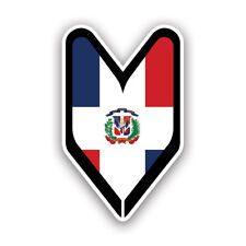 Dominican Driver Badge Sticker - Weatherproof - Wakaba Soshinoya Jdm Republic