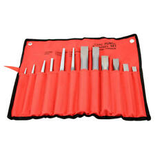 12 Pc Heavy Duty Punch Chisel Set Cold Chisels Taper Center Pin Punches Cr-v