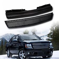 Grille For 07-2014 Chevy Avalanche Tahoe Suburban 1500 Grill Bumper Gloss Black
