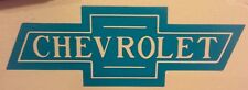 Vintage Chevrolet Bowtie Script Emblem Vinyl Decal Sticker 3 X 8.7 Many Colors