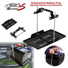 Car Storage Battery Holder Hold Down Tray Adjustable Bracket 27cm Screw Rod Abs
