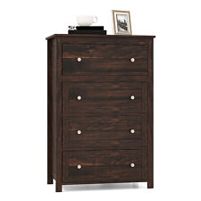 43.5 Storage Cabinet Chest Clothes Organizer 4 Drawer Dresser Bedroom Brown