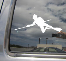 Spear Fishing Diver - Auto Window High Quality Vinyl Decal Sticker 04028