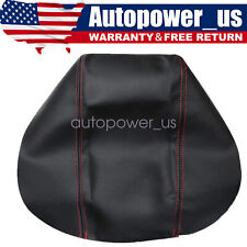 For 2011-2018 Ford Explorer Black Leather Console Lid Armrest Cover Red Stitch