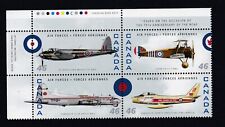 Canada Sc1808 A-b E-f Canadian Air Forces Block Of 4 Mnh Stamps
