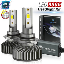 Syneticusa 9006 Led Headlight Csp Bulbs Conversion Kit Low-beam Fog 6000k White