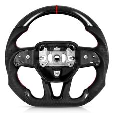 Carbon Fiber Flat Sport Steering Wheel For Dodge Challenger Charger Srt Durango