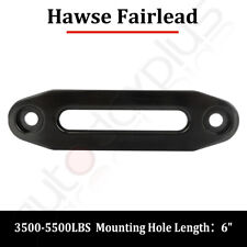 Black Aluminum Hawse Fairlead For Synthetic Winch Rope Cable Lead Guide Atv
