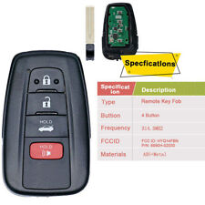 For 19 20 21 22 Toyota Corolla Smart Keyless Remote Key Fob Hyq14fbn 231451-2000