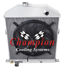 2 Row 1 Dr Champion Radiator W 16 Fan For 1942 - 1948 Ford Coupe Ford Config