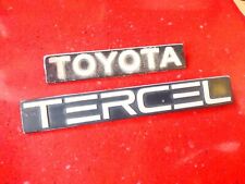 1987 1988 1989 1990 Toyota Tercel Trunk Deck Lid Badge Emblem Genuine Oem