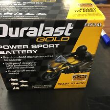 Duralast Gold Power Sport Battery Azx14l New In Open Box Mfg 112024