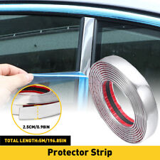 16ft Chrome Car Door Edge Molding Trim Seal Strip Scratch Protector Guard Decor