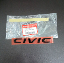 Civic Fc Fk Black Glossy Logo Emblem Badge For Rear Honda Civic Fc Fk 2015-21