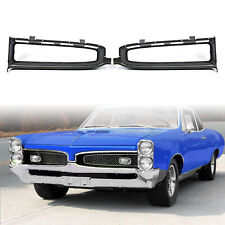 For 1967 Pontiac Gto Replace 9786207 9786208 Pair New Grille Inserts Surround